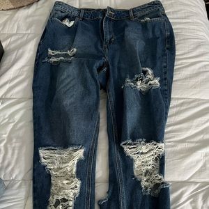 Ripped Blue Jeans